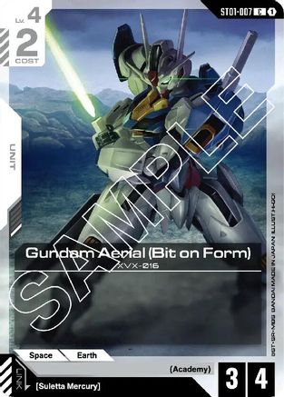 Gundam Aerial (Bit on Form) (ST01-007) - Starter Deck 01 Heroic Beginnings