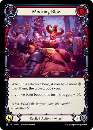 Mocking Blow (Red) (SUP090) - Super Slam Rainbow Foil