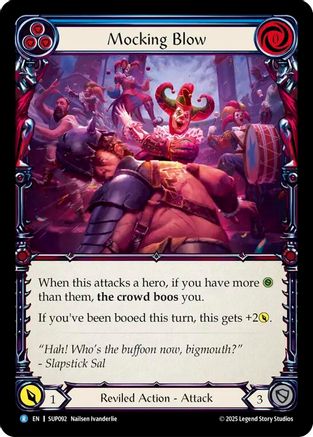Mocking Blow (Blue) (SUP092) - Super Slam Rainbow Foil