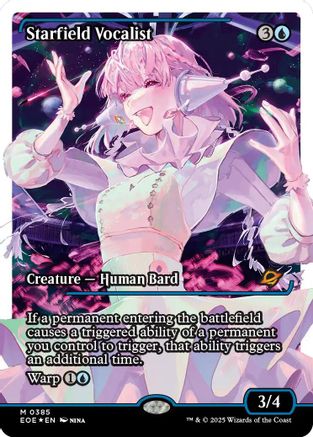 Starfield Vocalist (Showcase Fracture Foil) (Japanese) [Edge of Eternities]