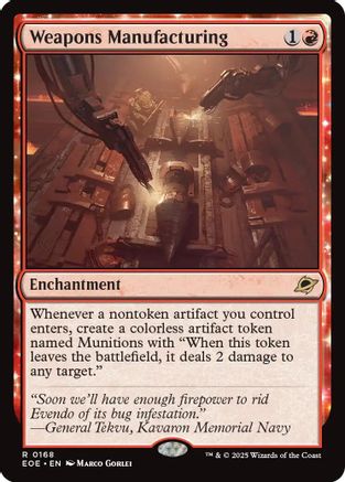 Weapons Manufacturing [Edge of Eternities]
