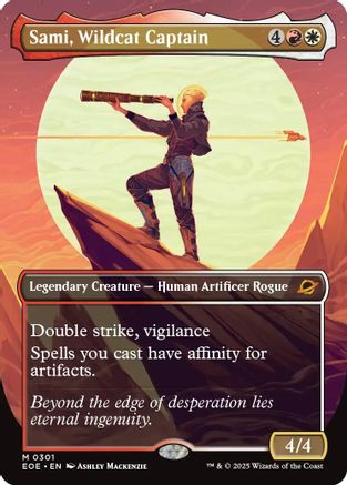 Sami, Wildcat Captain (Borderless) [Edge of Eternities]