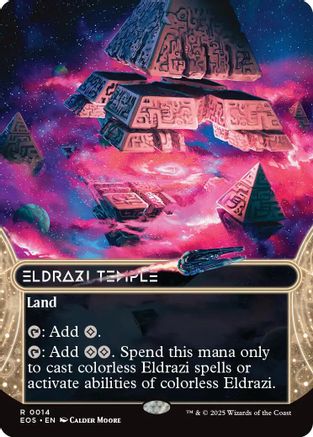 Eldrazi Temple (0014) (Borderless) [Edge of Eternities: Stellar Sights]