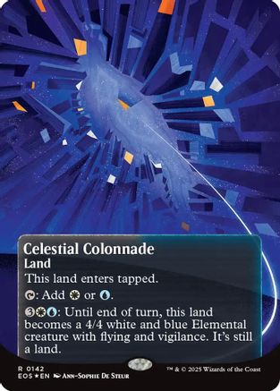 Celestial Colonnade (0142) (Borderless) (Galaxy Foil) [Edge of Eternities: Stellar Sights]