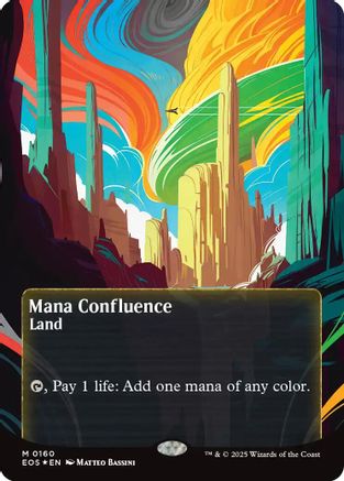 Mana Confluence (0160) (Borderless) (Galaxy Foil) [Edge of Eternities: Stellar Sights]
