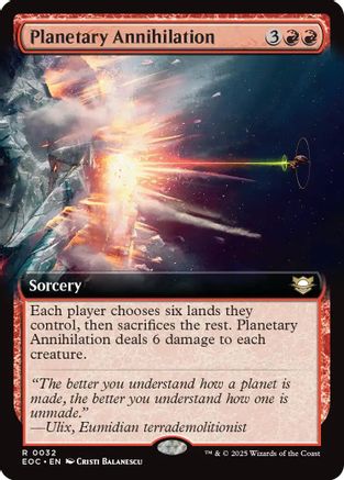 Planetary Annihilation (Extended Art) [Edge of Eternities Commander]