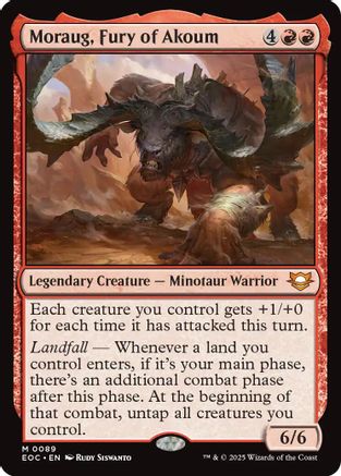 Moraug, Fury of Akoum [Edge of Eternities Commander]