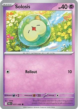 Solosis 037  - Holofoil SV Black Bolt - Common