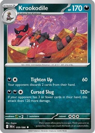 Krookodile 059  SV Black Bolt - Uncommon