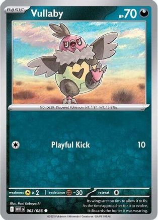 Vullaby 063  - Reverse Holofoil SV White Flare - Common