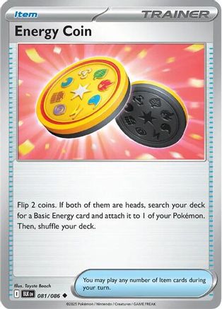 Energy Coin 081  SV Black Bolt - Uncommon