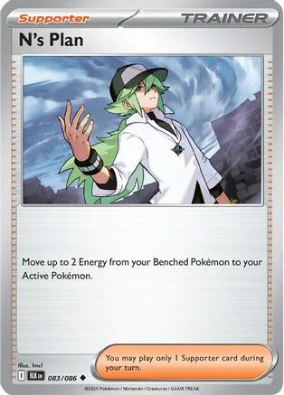 N's Plan 083  - Reverse Holofoil SV Black Bolt - Uncommon