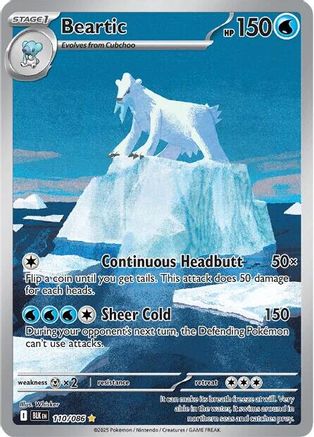 Beartic 110/086  - Holofoil SV Black Bolt - Illustration Rare