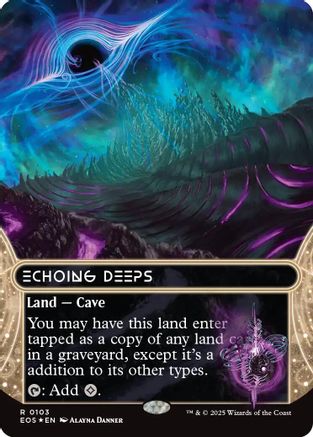 Echoing Deeps (0103) (Borderless) (Galaxy Foil) [Edge of Eternities: Stellar Sights]
