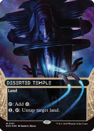 Deserted Temple (0101) (Borderless) (Galaxy Foil) [Edge of Eternities: Stellar Sights]