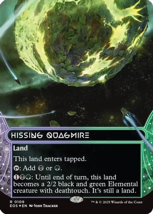 Hissing Quagmire (0109) (Borderless) (Galaxy Foil) [Edge of Eternities: Stellar Sights]