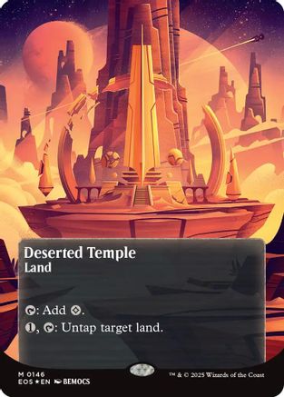 Deserted Temple (0146) (Borderless) (Galaxy Foil) [Edge of Eternities: Stellar Sights]