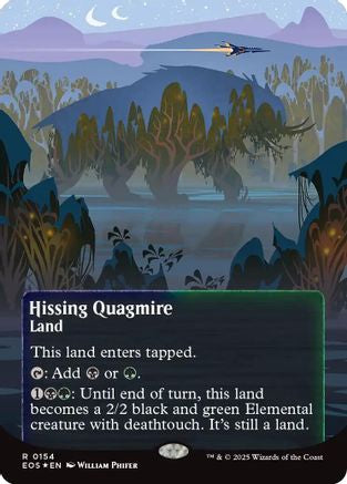 Hissing Quagmire (0154) (Borderless) (Galaxy Foil) [Edge of Eternities: Stellar Sights]