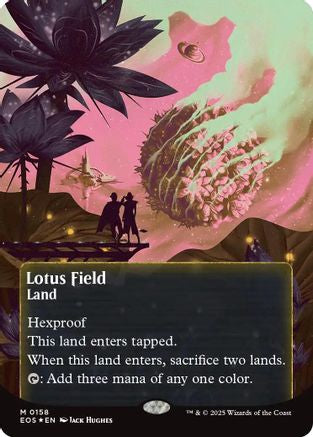 Lotus Field (0158) (Borderless) (Galaxy Foil) [Edge of Eternities: Stellar Sights]