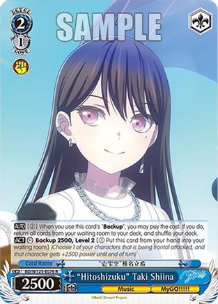 "Hitoshizuku" Taki Shiina (BD/W125-E076 R) - MyGO!!!!! x Ave Mujica