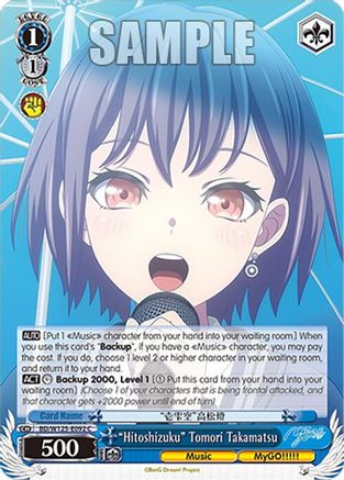 "Hitoshizuku" Tomori Takamatsu (BD/W125-E092 C) - MyGO!!!!! x Ave Mujica