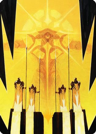 Hardlight Containment Art Card (Gold-Stamped Planeswalker Symbol) [Edge of Eternities Art Series]