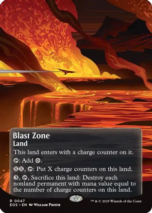 Blast Zone (0047) (Borderless) [Edge of Eternities: Stellar Sights]