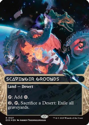 Scavenger Grounds (0127) (Borderless) (Galaxy Foil) [Edge of Eternities: Stellar Sights]