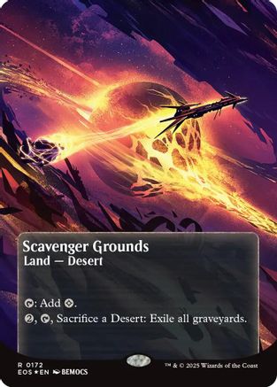 Scavenger Grounds (0172) (Borderless) (Galaxy Foil) [Edge of Eternities: Stellar Sights]