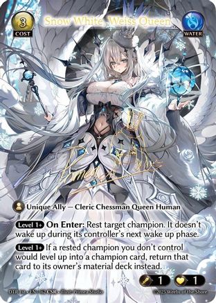 Snow White, Weiss Queen (CSR) (162) - Distorted Reflections Foil