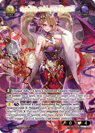Spirelle, Schwartz Queen (CSR) (221) - Distorted Reflections Foil
