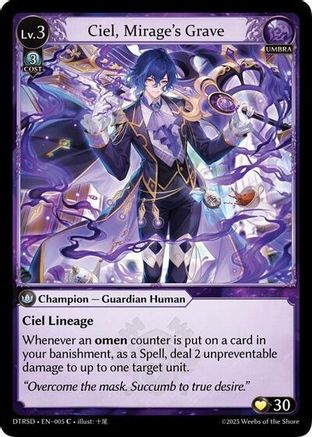 Ciel, Mirage's Grave (5) - Distorted Reflections Starter Decks