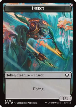 Insect // Beast (0005) Double-Sided Token [Edge of Eternities Commander Tokens]