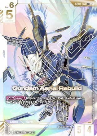 Gundam Aerial Rebuild (LR++) (GD01-067) - Newtype Rising Holofoil