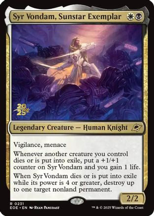 Syr Vondam, Sunstar Exemplar [Edge of Eternities Prerelease Promos]