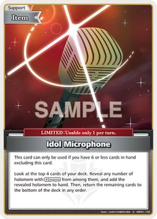 Idol Microphone (S) (hBP01-102) - Blooming Radiance Foil