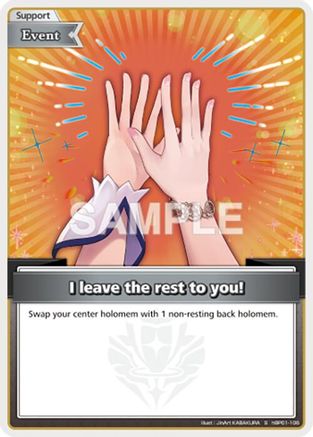 I leave the rest to you! (S) (hBP01-106) - Blooming Radiance Foil