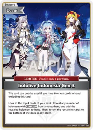 hololive Indonesia Gen  (U) (hBP01-111) - Blooming Radiance