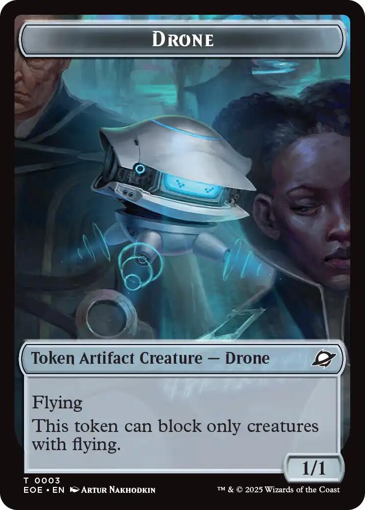 Drone // Lander (0005) Doubled-Sided Token [Edge of Eternities Tokens]