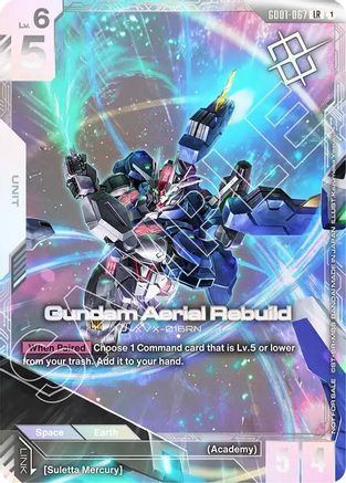 Gundam Aerial Rebuild (Newtype Challenge 2025 Mission1) (GD01-067) - Gundam Promotional Cards Holofoil