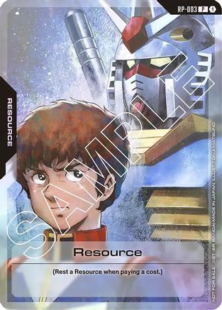 Resource (RP-003) (Mobile Suit Gundam) (RP-003) - Promotional Resource Tokens Holofoil