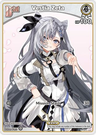 Vestia Zeta (P) (hBP01-024) (hBP01-024) - hololive OFFICIAL CARD GAME Promos Foil