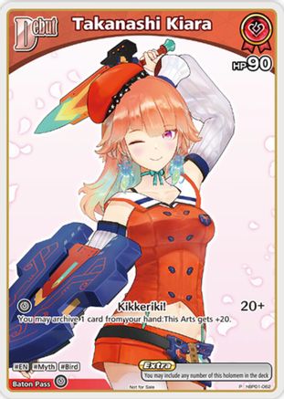Takanashi Kiara (P) (hBP01-062) (hBP01-062) - hololive OFFICIAL CARD GAME Promos Foil