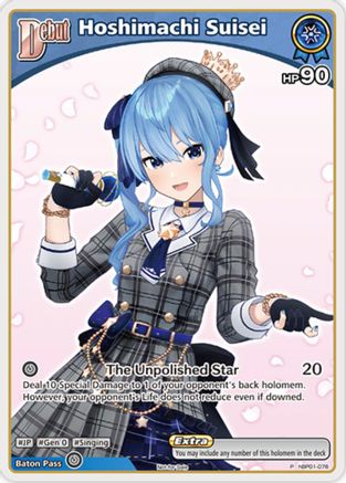 Hoshimachi Suisei (P) (hBP01-076) (hBP01-076) - hololive OFFICIAL CARD GAME Promos Foil