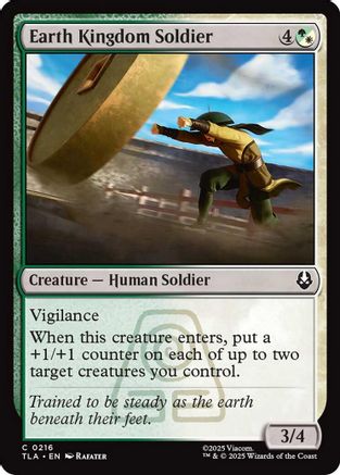 Earth Kingdom Soldier (TLE-216) - Avatar: The Last Airbender: Eternal-Legal Foil