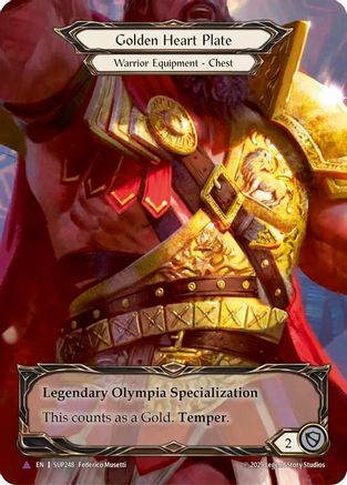 Golden Heart Plate (Marvel) () - Super Slam Cold Foil