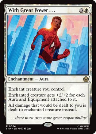 With Great Power... (SPM-024) - Marvel's Spider-Man Foil