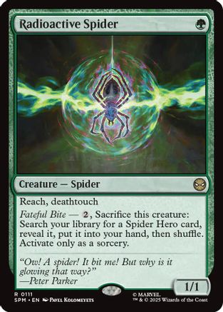 Radioactive Spider (SPM-111) - Marvel's Spider-Man Foil