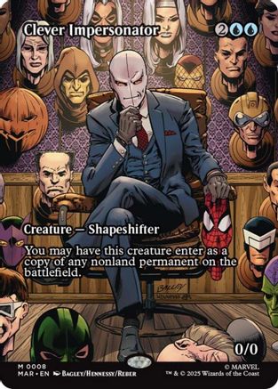 Clever Impersonator (Borderless) (MAR-008) - Marvel Eternal-Legal