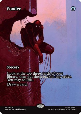Ponder (Borderless) (MAR-013) - Marvel Eternal-Legal